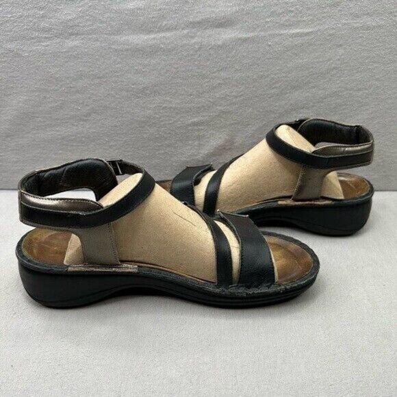 Naot Black and Cream Sandals - Picture 5 of 8